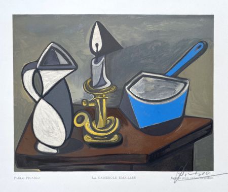 Woodcut Picasso - La casserole émaillée