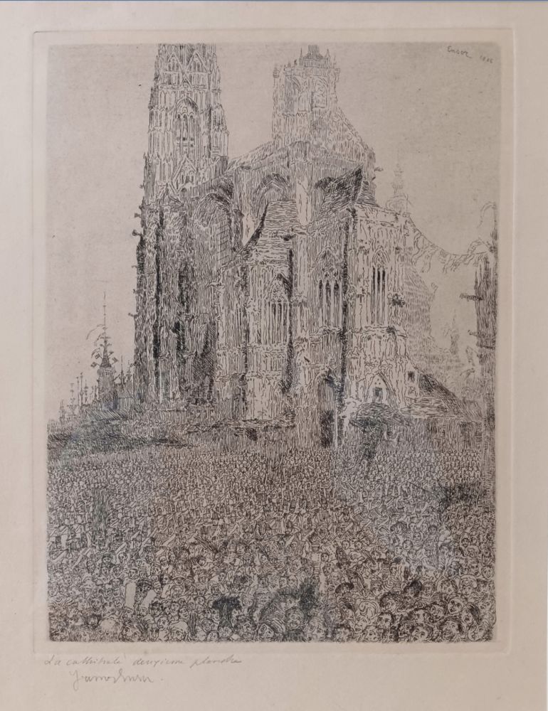 Etching Ensor - La Cathédrale