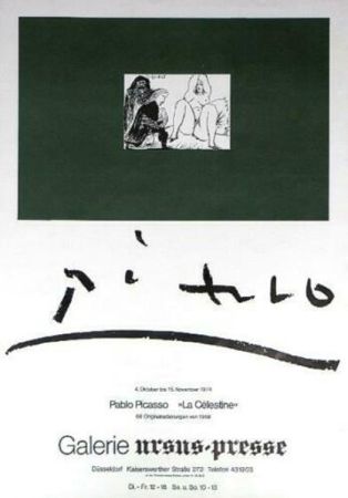 Poster Picasso - '' La Celestine ''  Galerie Ursus Presse
