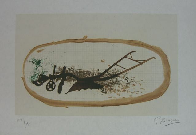 Lithograph Braque - La Charrue (el arado)