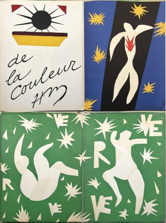 Lithograph Matisse - LA CHUTE D'ICARE. Verve. Vol. IV, No. 13. DE LA COULEUR (1945).