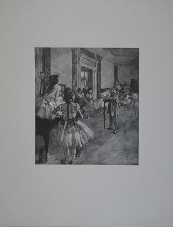Woodcut Degas - La classe de Danse