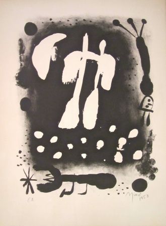Lithograph Miró - La clé des champs 