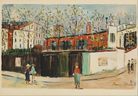 Pochoir Utrillo - La Commune Libre de Montmartre, 1959