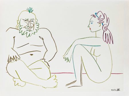 Lithograph Picasso - La Comédie Humaine