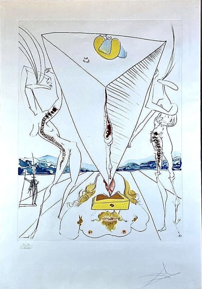 Drypoint Dali - La Conquête du cosmos, Philosophe écrasé par le cosmos