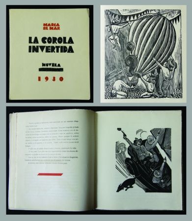 Woodcut Mendez - La Corola Invertida - novella by Maria Del Mar