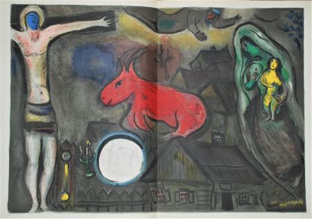 Lithograph Chagall - La crucifixion mystique