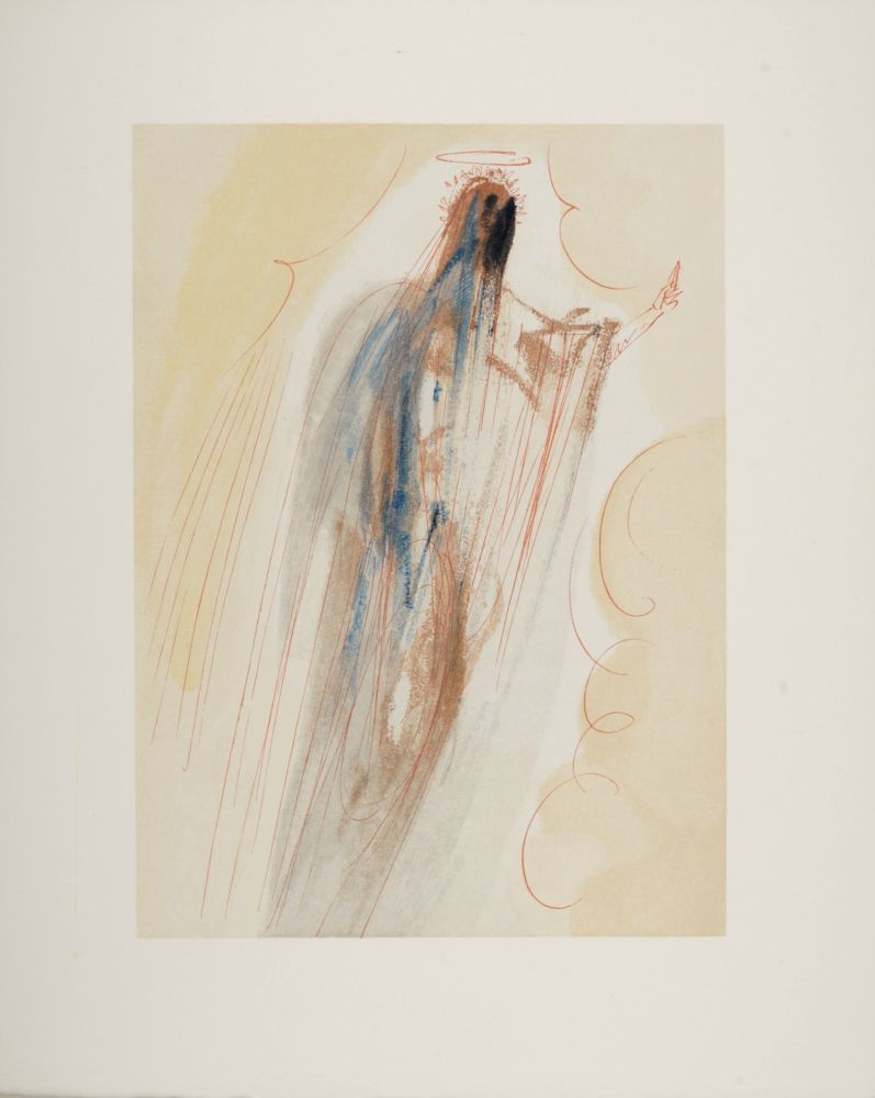 Woodcut Dali - La Création des Anges, 1963