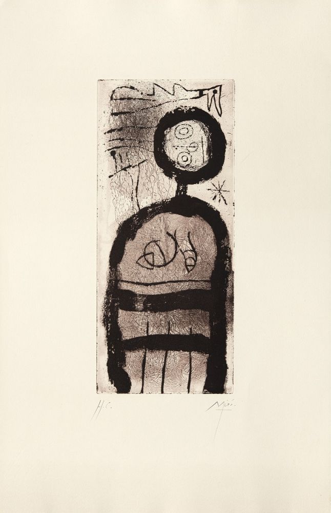 Etching Miró - La créole