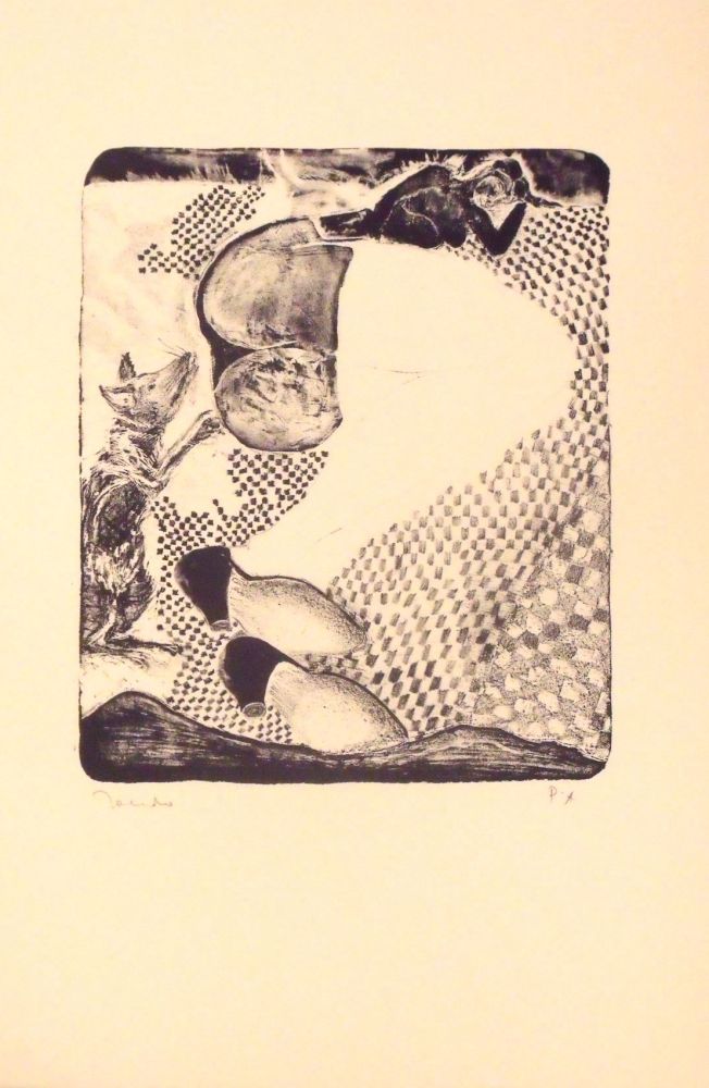 Lithograph Toledo - La Dama y el raton