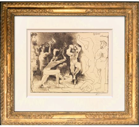 Lithograph Picasso -  La danse des faunes