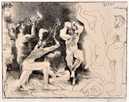 Lithograph Picasso - La Danse des Faunes