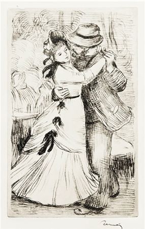 Etching Renoir - LA DANSE À LA CAMPAGNE (1890)