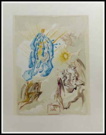 Woodcut Dali - LA DIVINE COMEDIE - Dante recouvre la vue