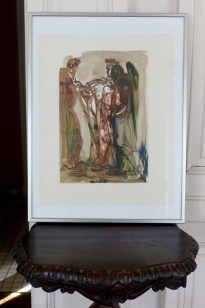Woodcut Dali - LA DIVINE COMEDIE - Les orgueilleux