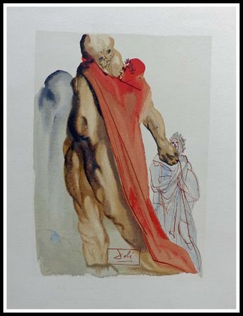 Woodcut Dali - LA DIVINE COMEDIE - Reproches de Virgile