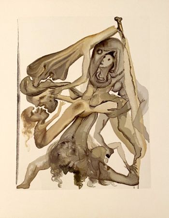 Woodcut Dali - La Divine Comédie - Enfer 04 - Les Limbes