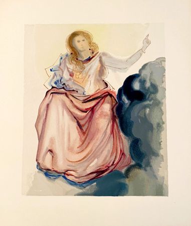 Woodcut Dali - La Divine Comédie - Paradis 04 - Béatrice