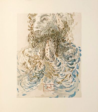 Woodcut Dali - La Divine Comédie - Paradis 17 - La prescience divine