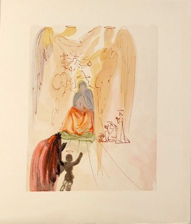 Woodcut Dali - La Divine Comédie - Paradis 23 - Le triomphe du Christ