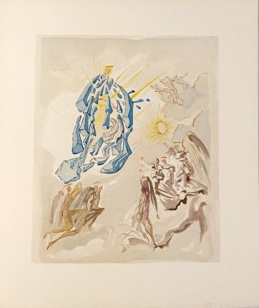 Woodcut Dali - La Divine Comédie - Paradis 26 - Dante recouvre la vue