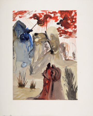 Woodcut Dali - La Divine forêt, 1963