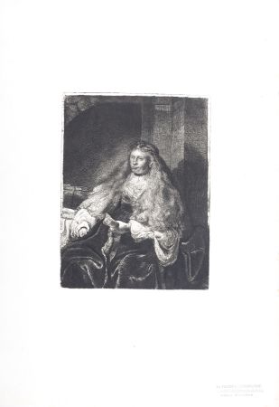 Rotogravure Rembrandt - La Femme de Rembrandt