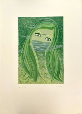 Lithograph Tréanna - La Femme en Vert