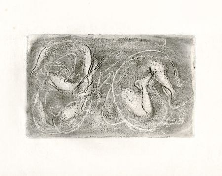 Engraving Fautrier - La femme morte (Fautrier l'enragé)