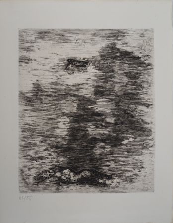 Etching Chagall - La femme noyée