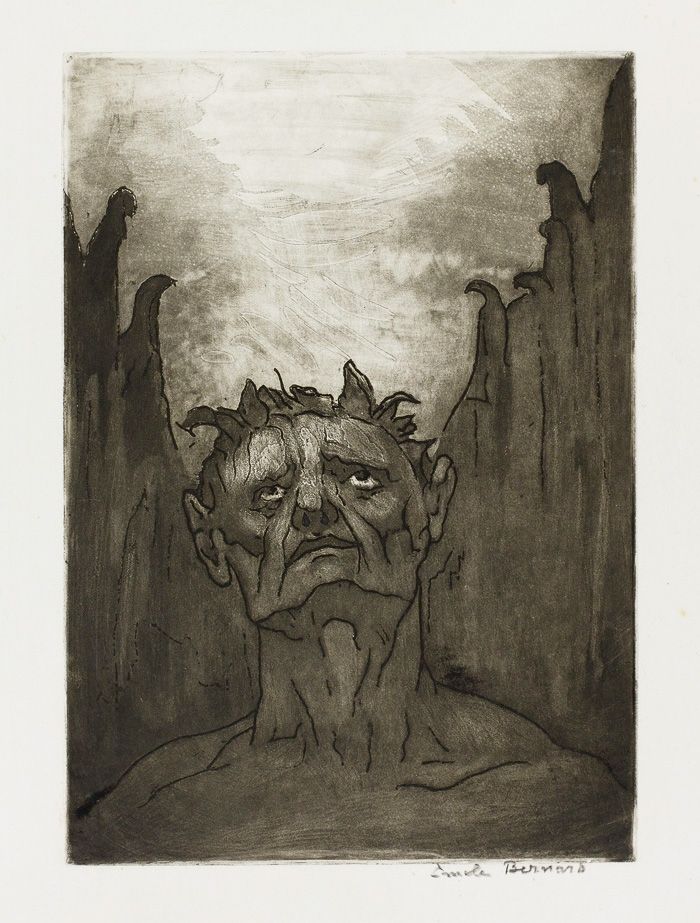 Etching And Aquatint Bernard - La Fin de Satan (The End of Satan)