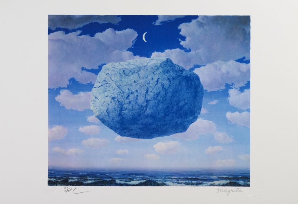 Lithograph Magritte - La Fleche de Zenon