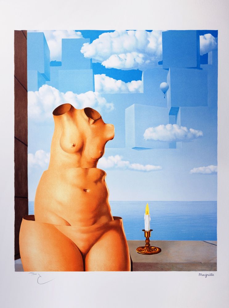 Lithograph Magritte - La Folie des Grandeurs II (Megalomania)