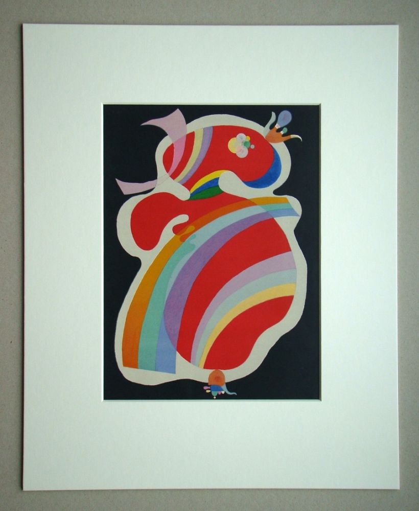 Lithograph Kandinsky - La Forme Rouge - 1938