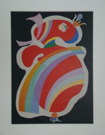 Lithograph Kandinsky - La forme rouge, 1938