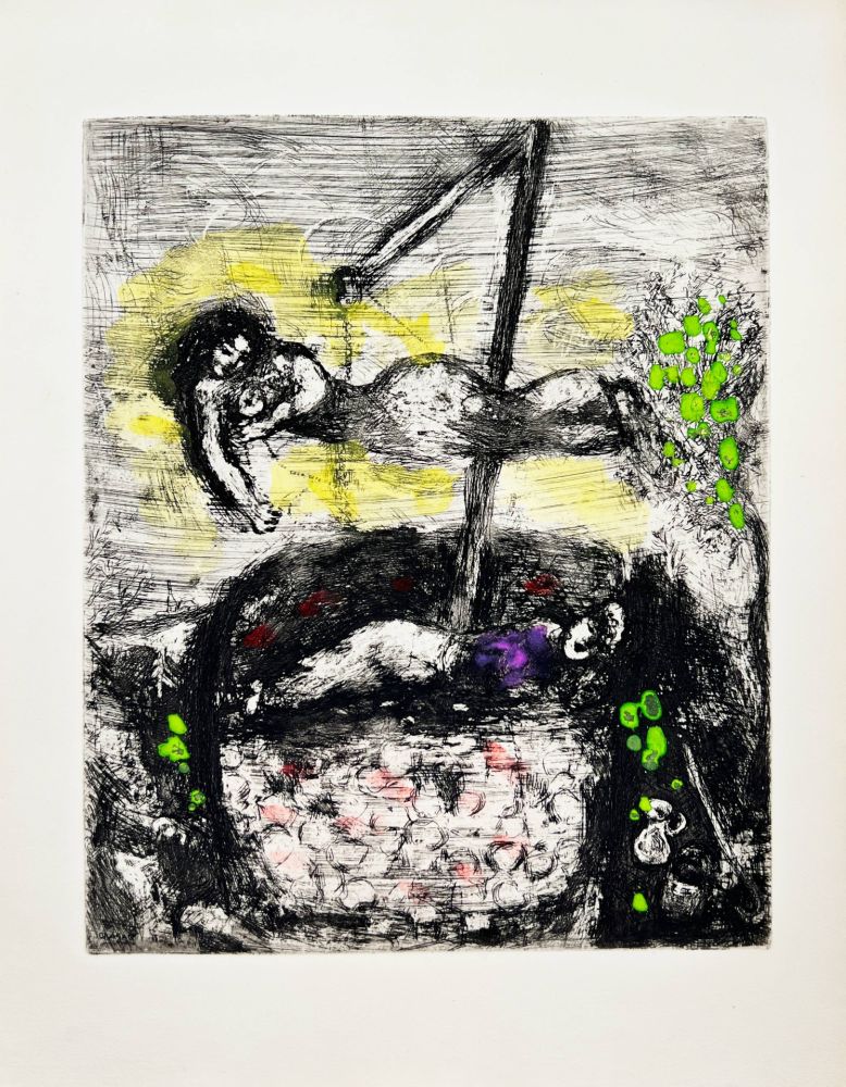 Engraving Chagall - La Fortune et le Jeune Enfant