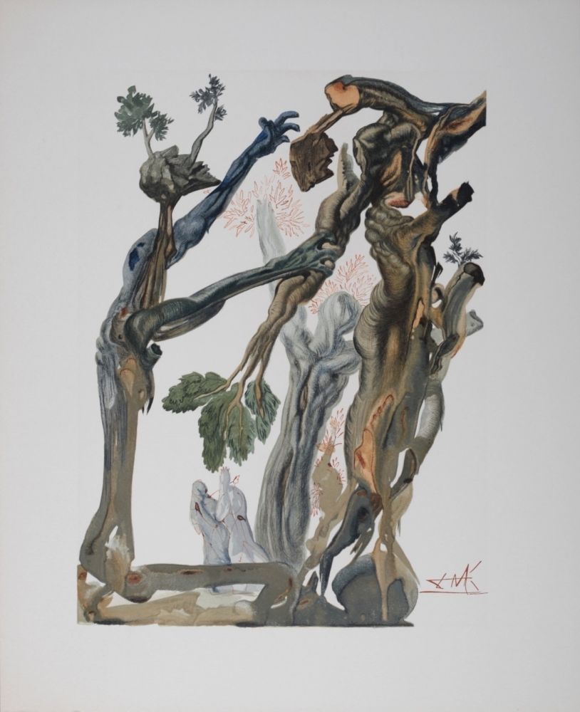 Lithograph Dali - La forêt des sucidés