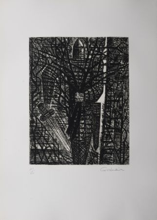 Engraving Gromaire - La forêt en marche, 1958