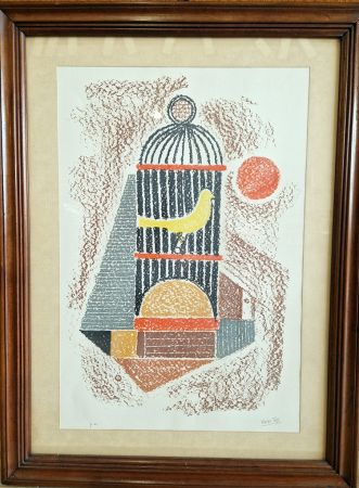 Lithograph Tozzi - La gabbia