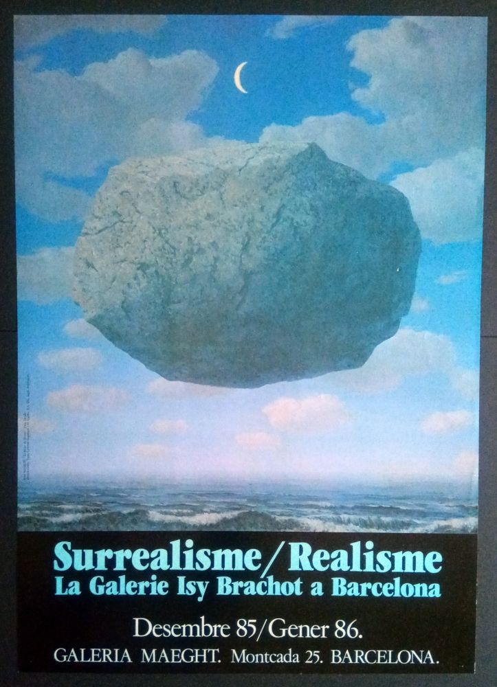 Poster Magritte - LA GALERIE ISY BRACHOT A BARCELONA - MAEGHT 1986 