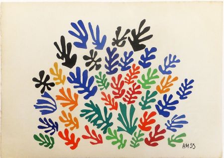 Lithograph Matisse - LA GERBE. Lithographie sur vélin d'Arches (1953)