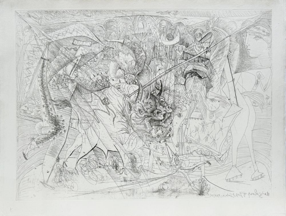 Engraving Picasso - La Grande Corrida