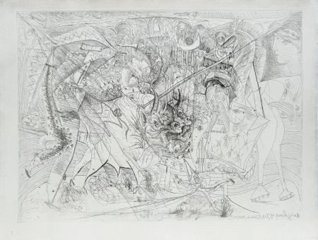 Engraving Picasso - La Grande Corrida