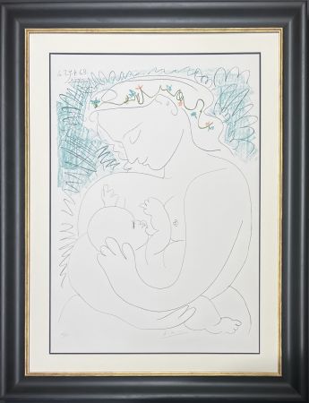 Lithograph Picasso - La Grande Maternité, 1963