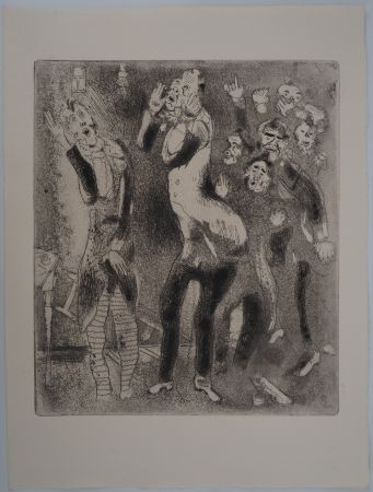 Etching Chagall - La grande stupeur (Les fonctionnaires amaigris)