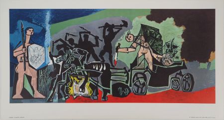 Lithograph Picasso - La Guerre