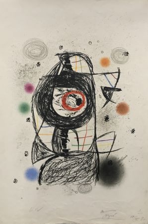 Lithograph Miró - La Jalouse