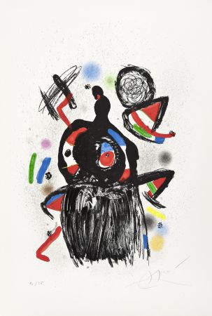 Lithograph Miró - La Jeteuse de sorts 