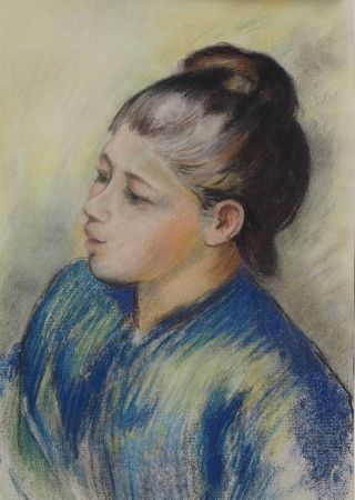 Lithograph Renoir - La jeune fille au chignon